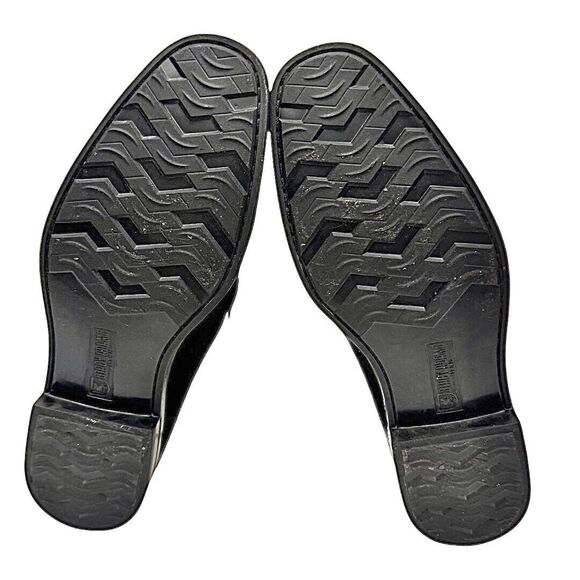 Stacy Adams Newcomb Moc Toe Bit Loafers Black Suede Size 7.5 M Slip-On Pre-Owned - Picture 4 of 11